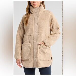 Zella Beige Teddy Jacket